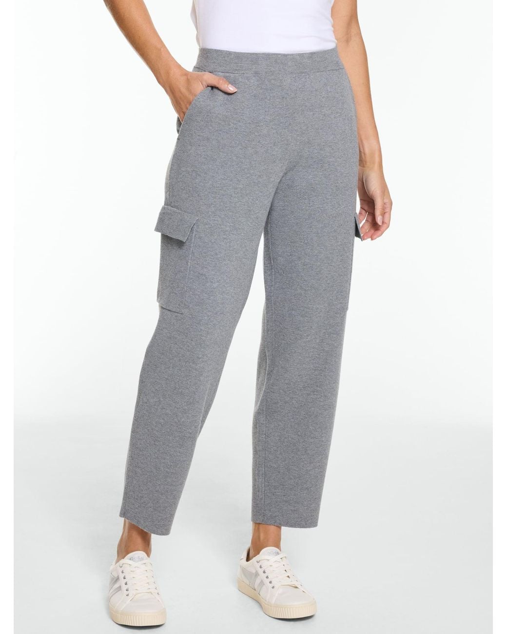 Talbots Gray Cargo Sweater Pants