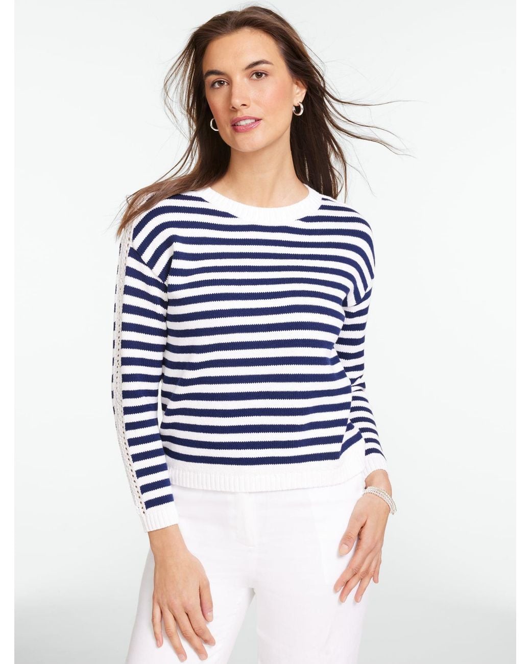 Talbots Blue Crewneck Sweater