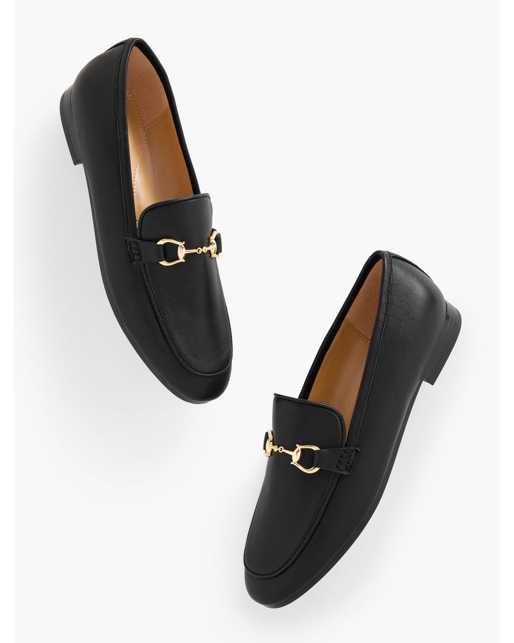 Talbots Black Katelyn Nappa Loafers