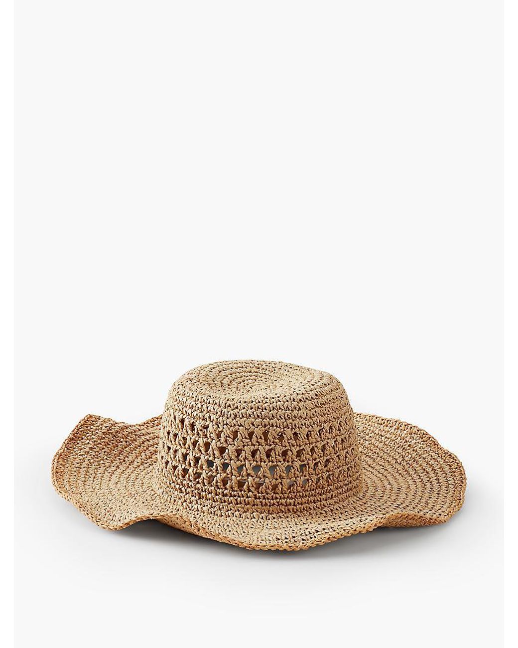 Talbots Paper Straw Wide-brim Sun Hat 