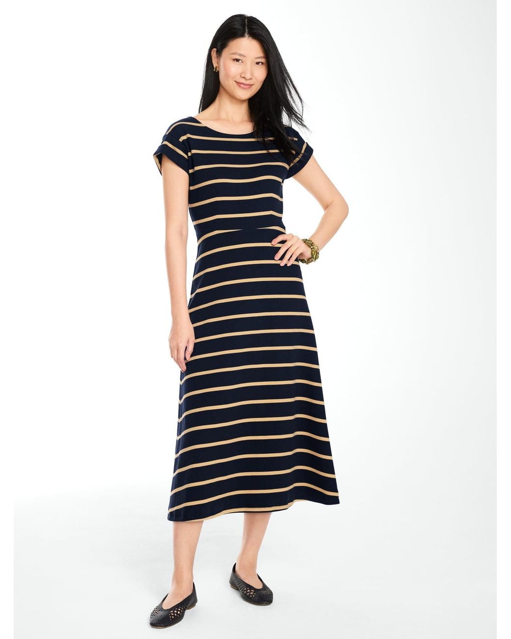 Talbots Black Fit & Flare Dress