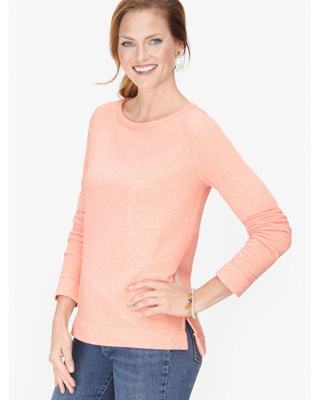 heather pink sweatshirt