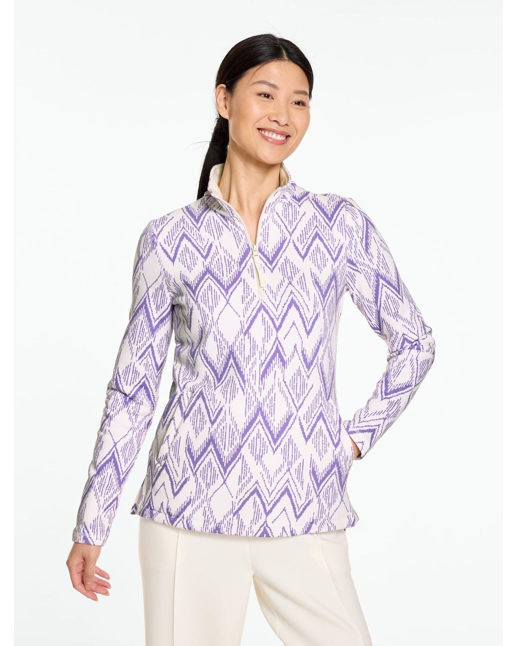 Talbots Purple Cozy Cloud Pullover Sweater