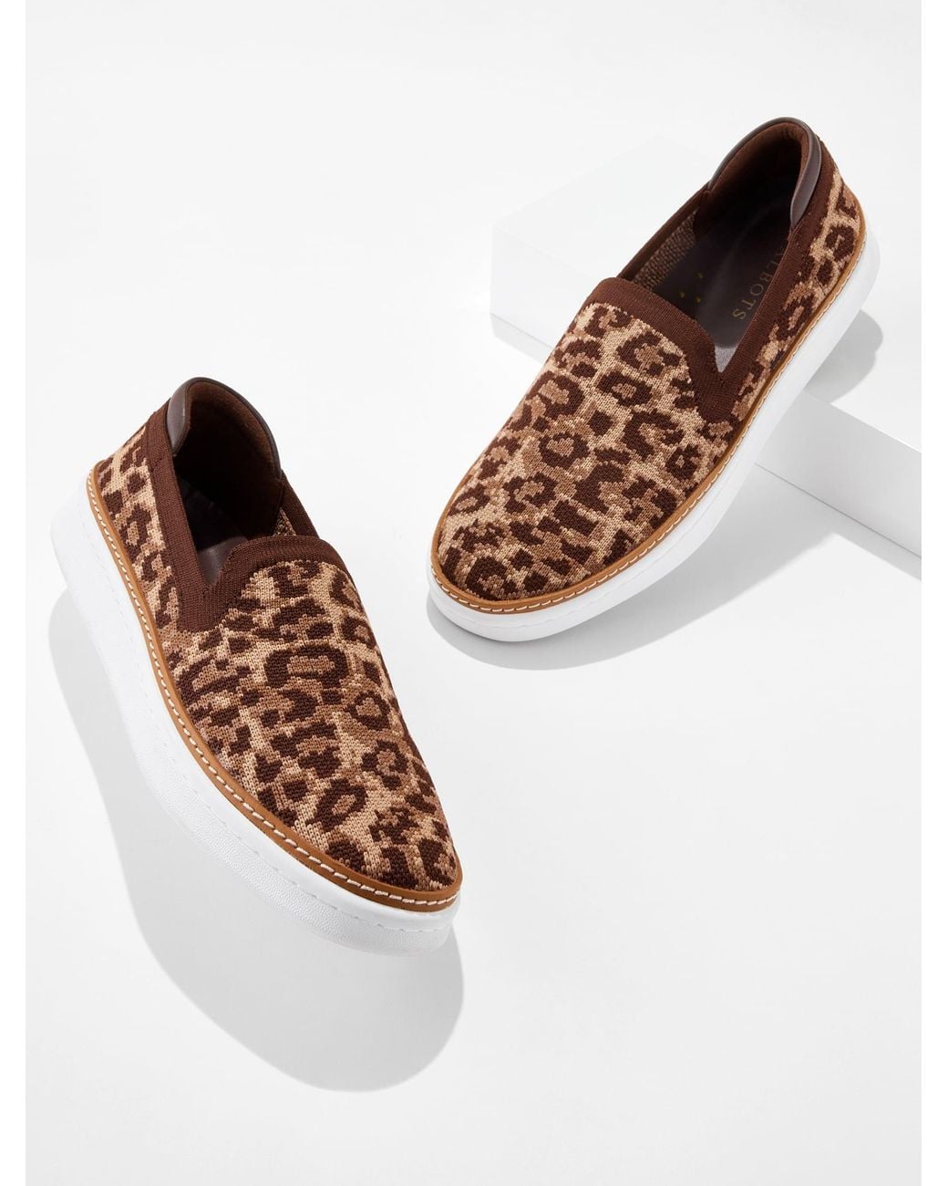 Talbots Brown Brittany Knit Slip-on Sneakers