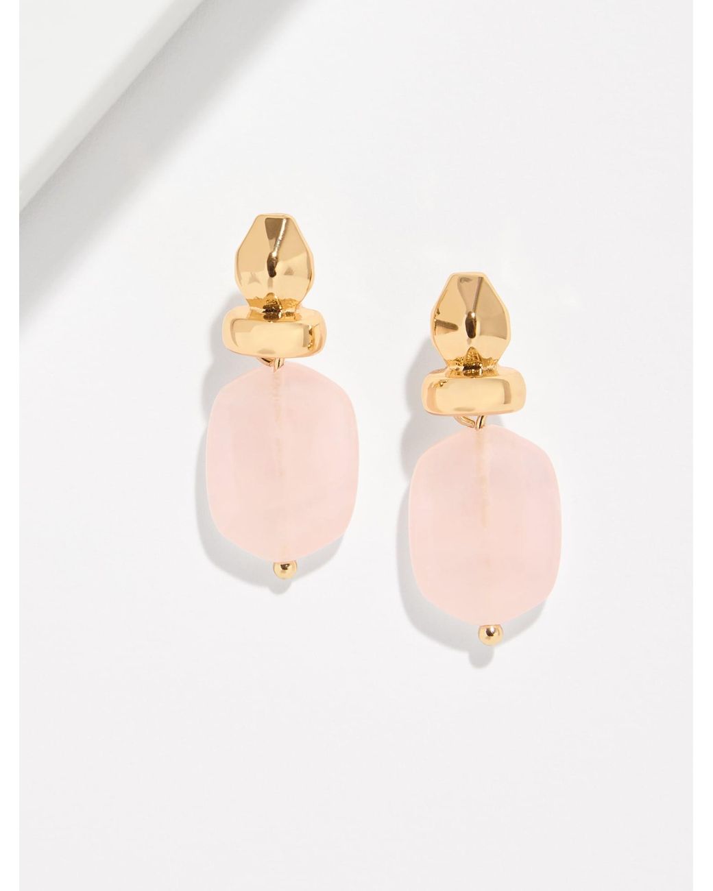 Talbots White Thea Drop Earrings
