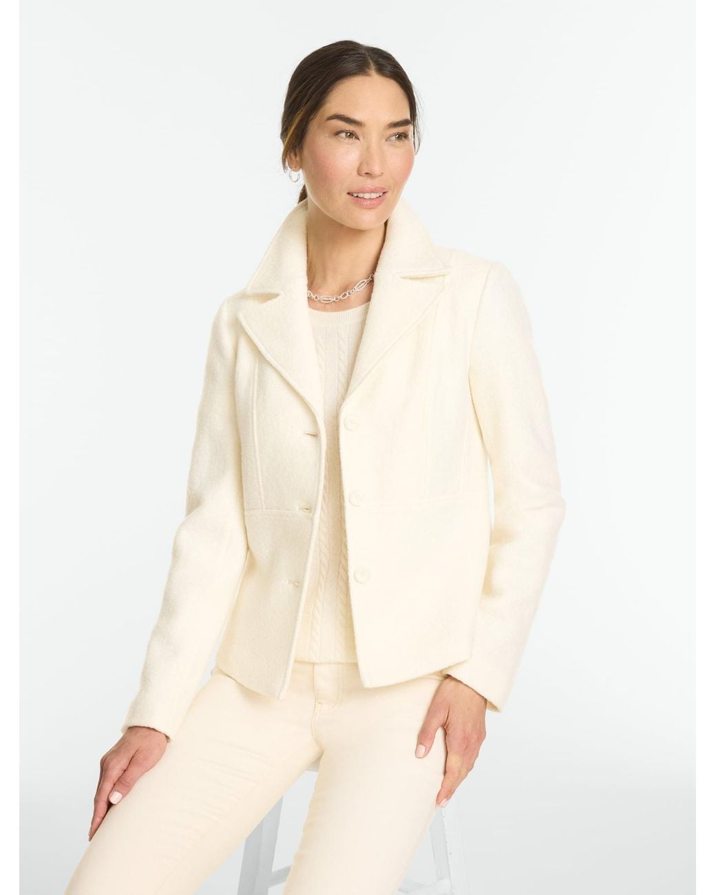 Talbots Natural Berkshire Fitted Jacket