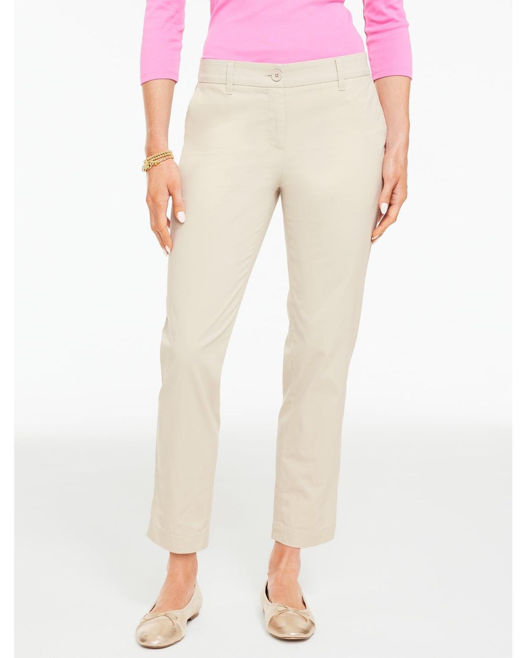 Talbots Natural Heritage Twill Perfect Crops Pants