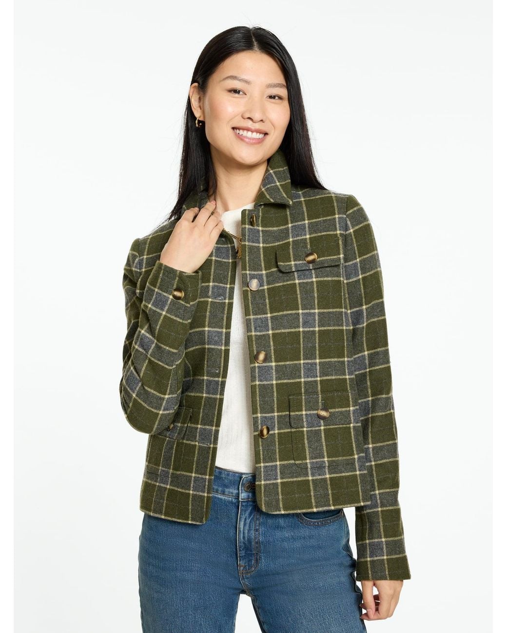 Talbots Green Shetland Jacket