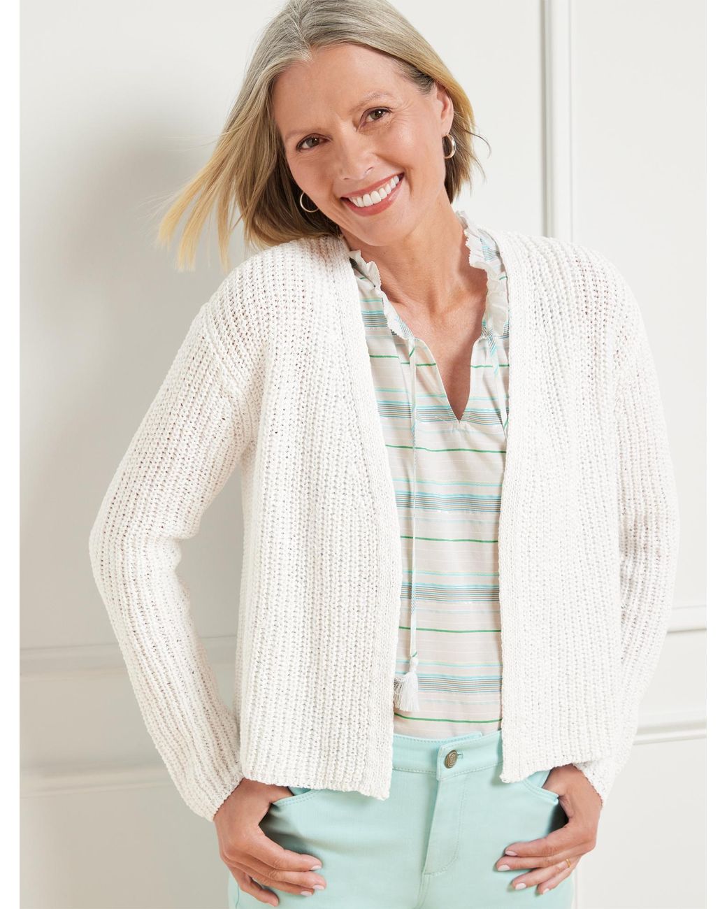 Talbots white outlet sweater