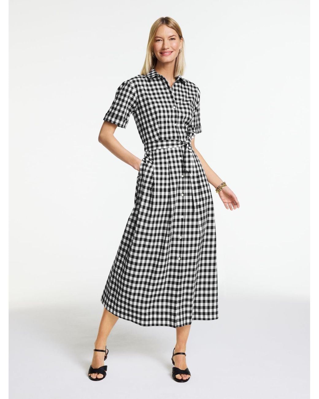 Talbots White Poplin Shirtdress