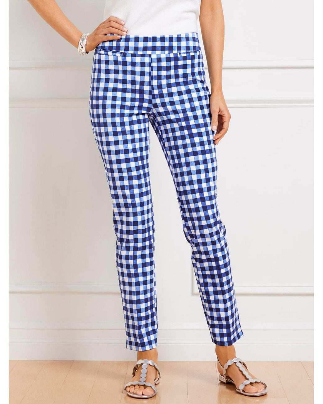Talbots Blue Chatham Ankle Pants