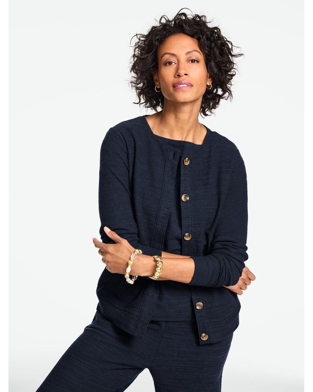 Talbots Blue Bomber Jacket