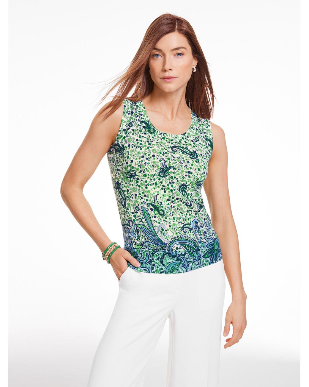 Talbots Blue Charming Shell Sweater