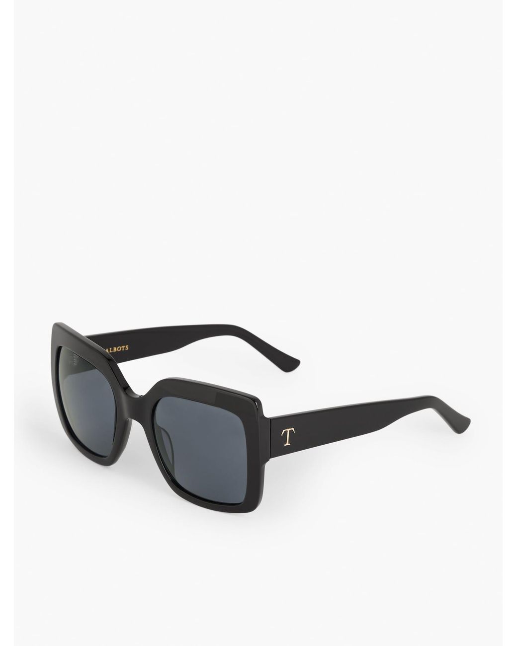 Talbots White Penelope Square Sunglasses