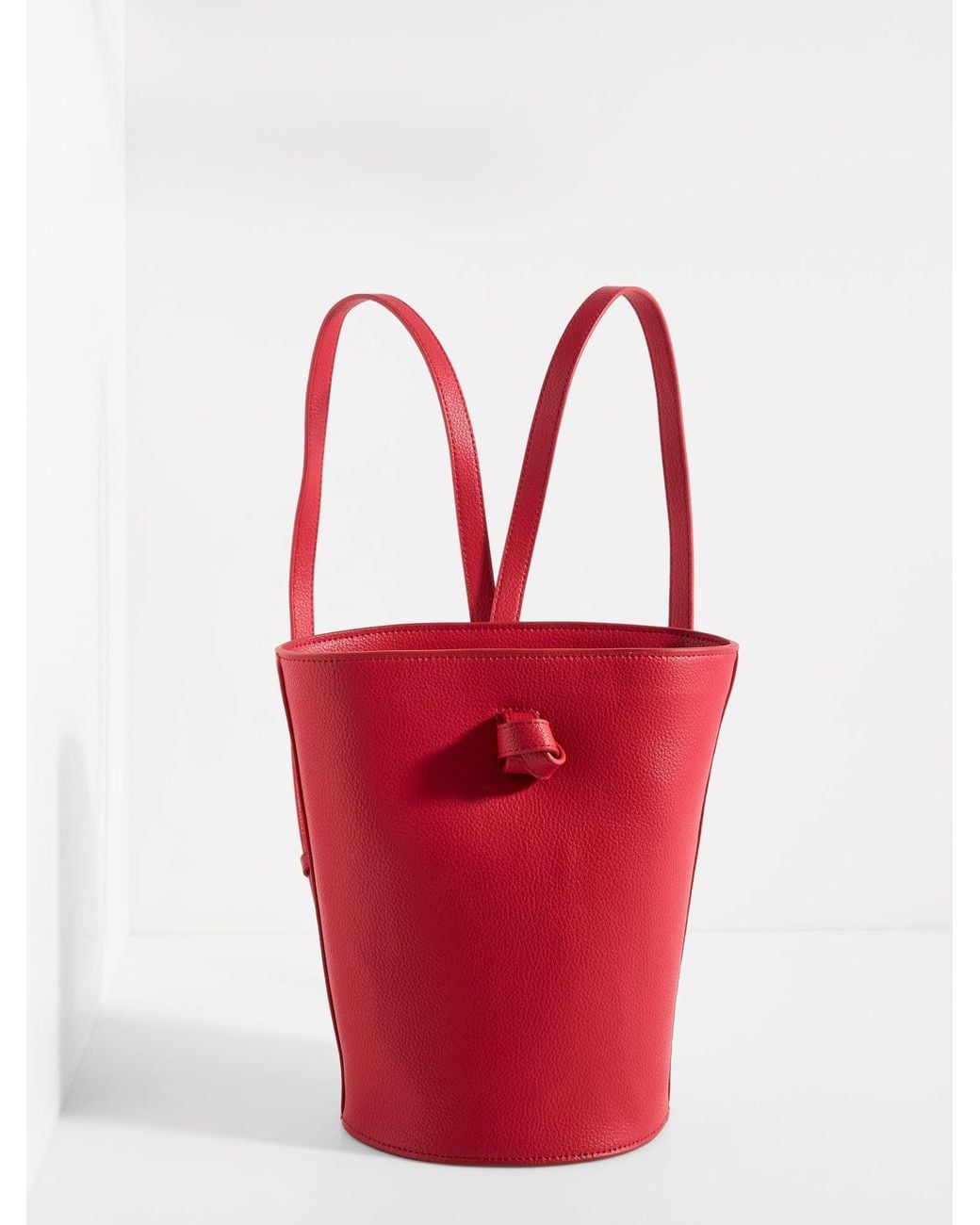 Talbots Red Zoe Bucket Bag