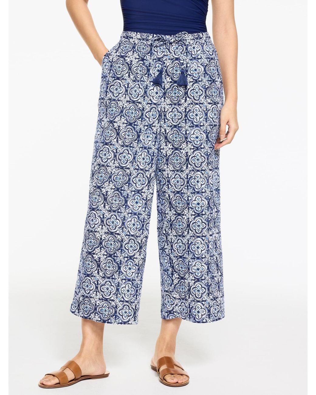 Aqua Club Blue Gauze Pants Cover-up
