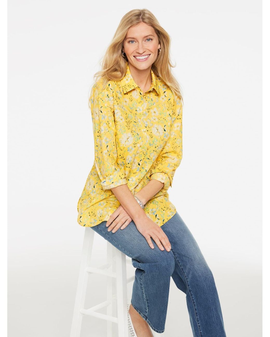 Talbots White Modern Classic Shirt