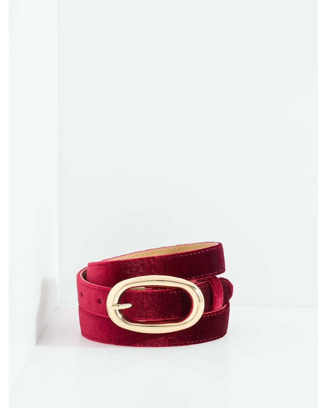Talbots Red Velvet Belt