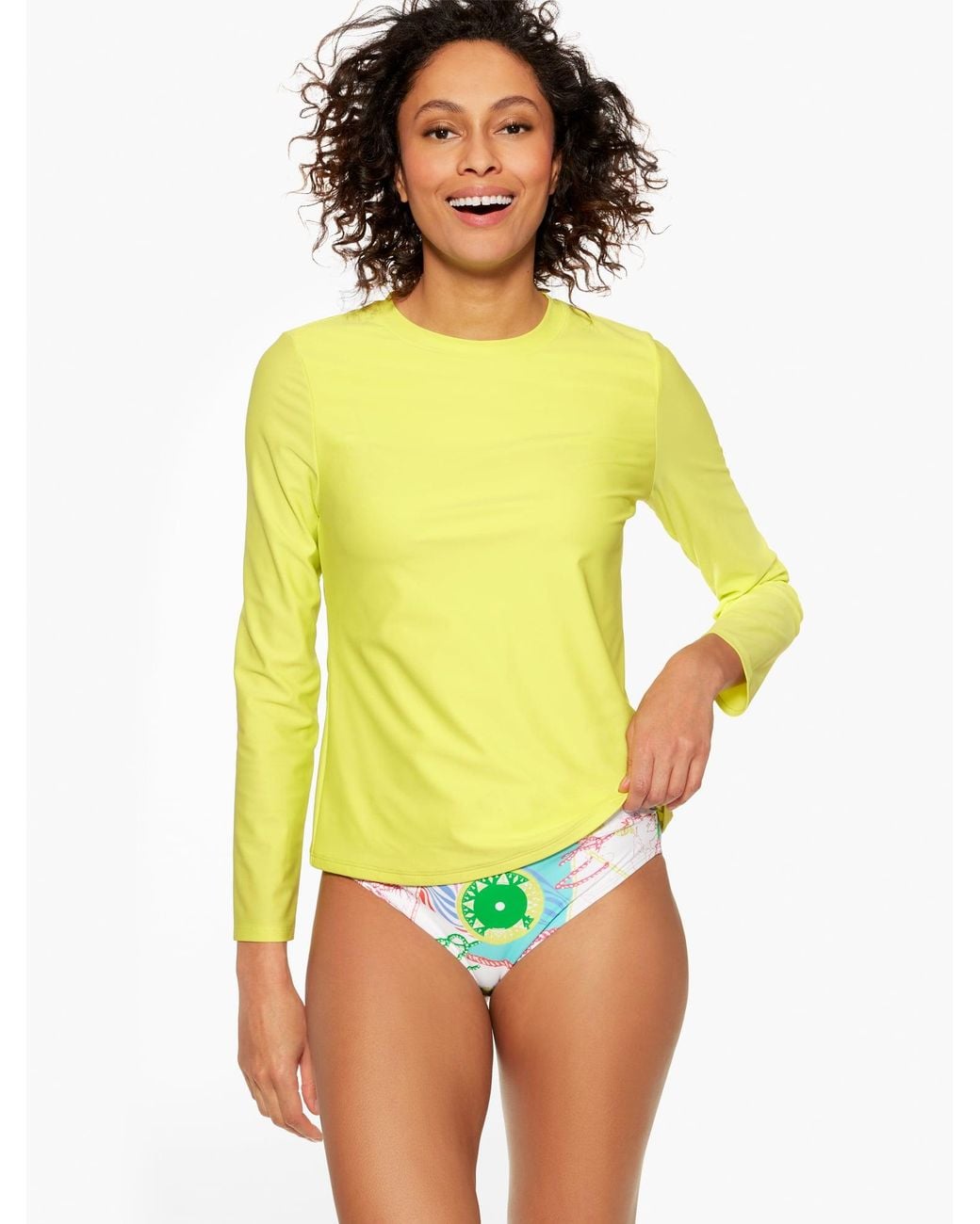 Aqua Club Yellow Upf 50+ Long Sleeve Swim T-shirt