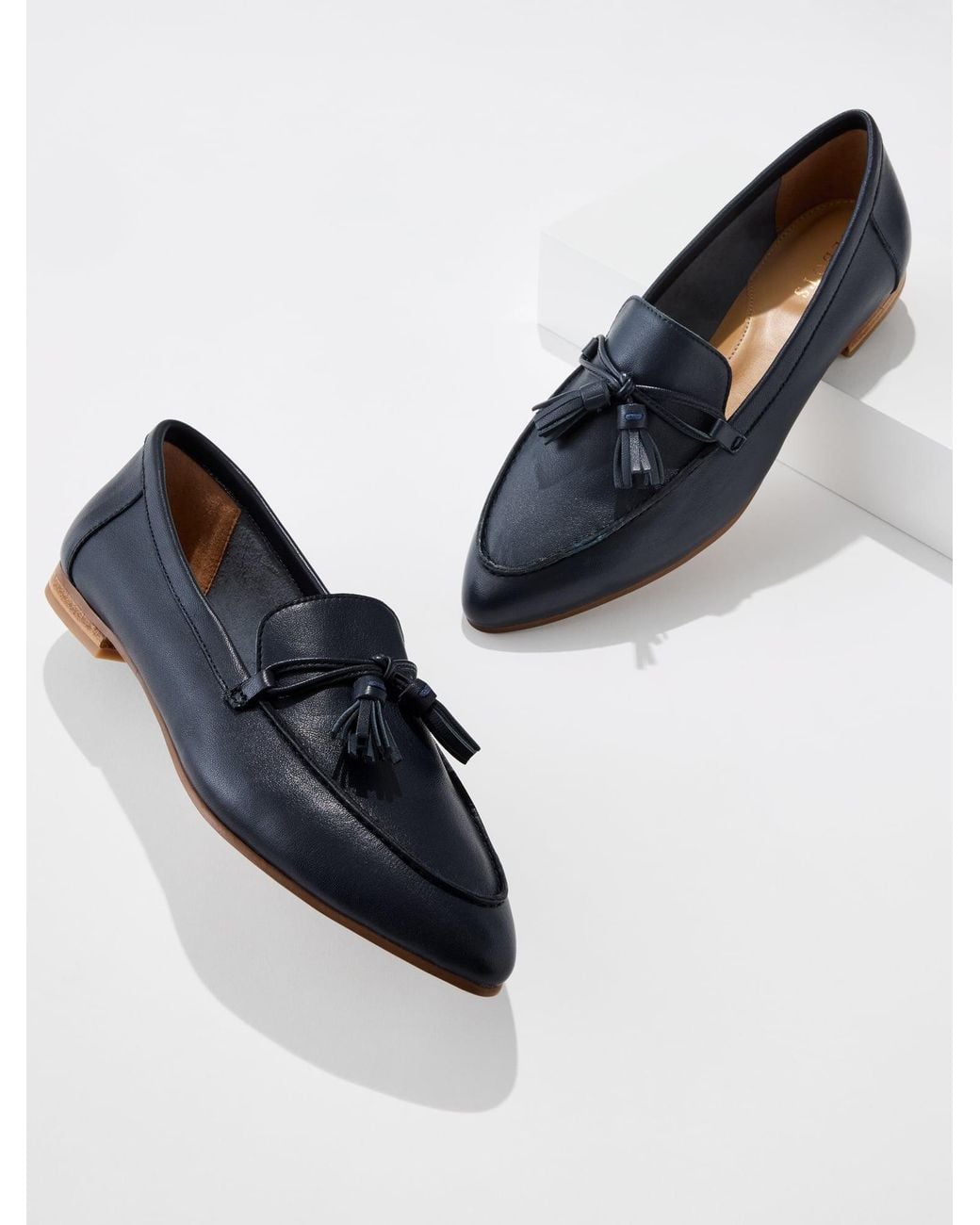 Talbots Blue Kacey Nappa Loafers