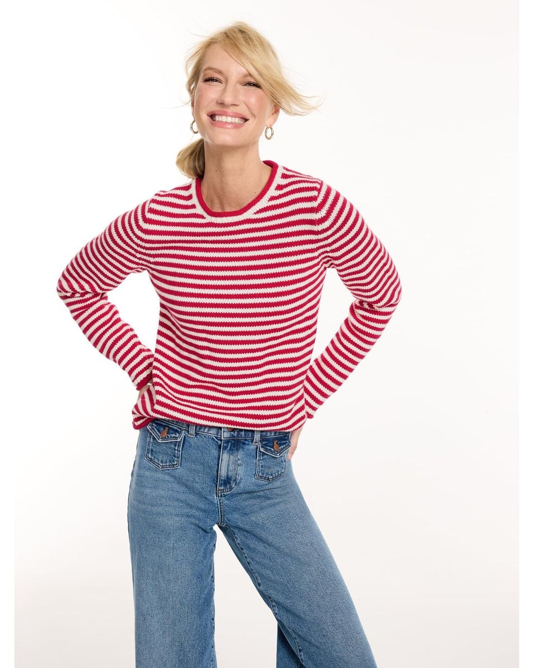 Talbots Red The Classic Roll Neck Sweater