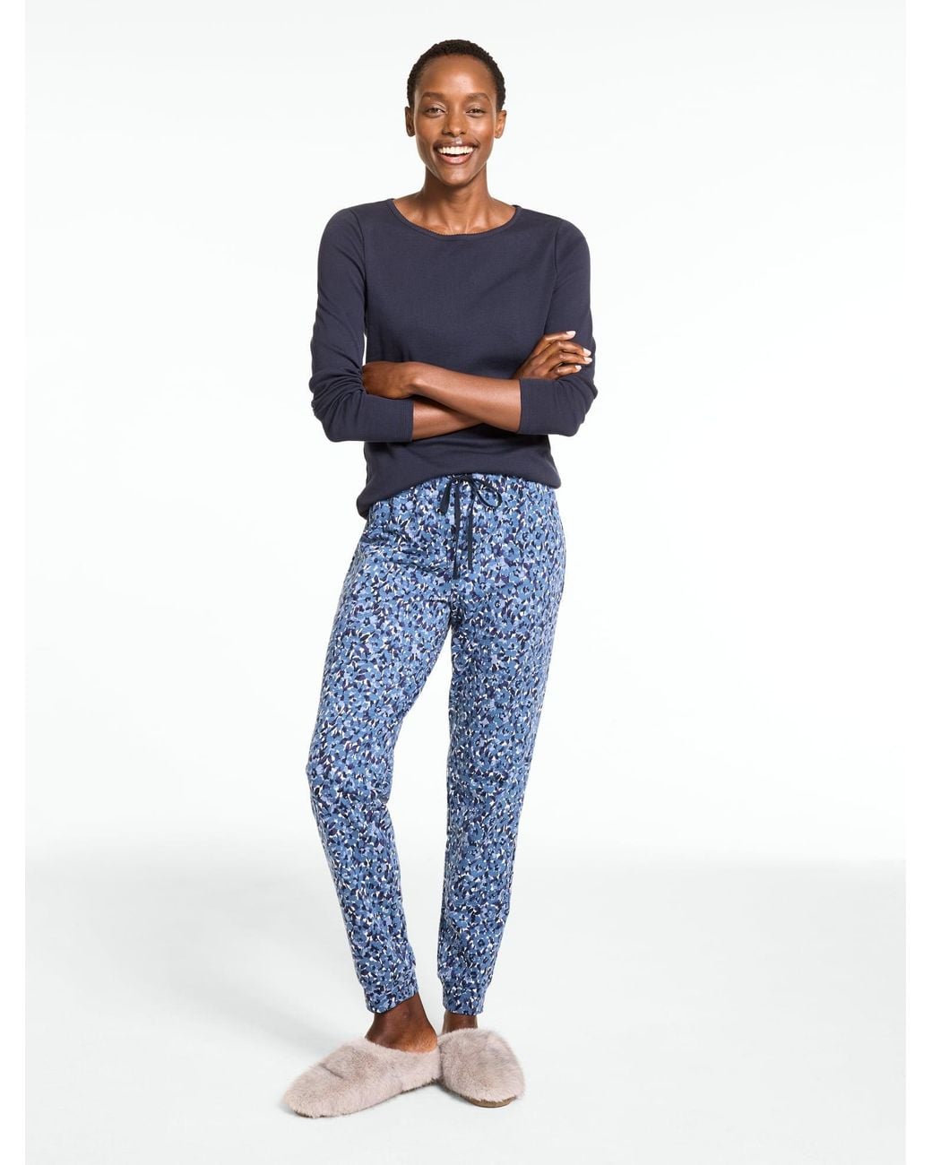 Talbots Blue Jogger Pajama Set