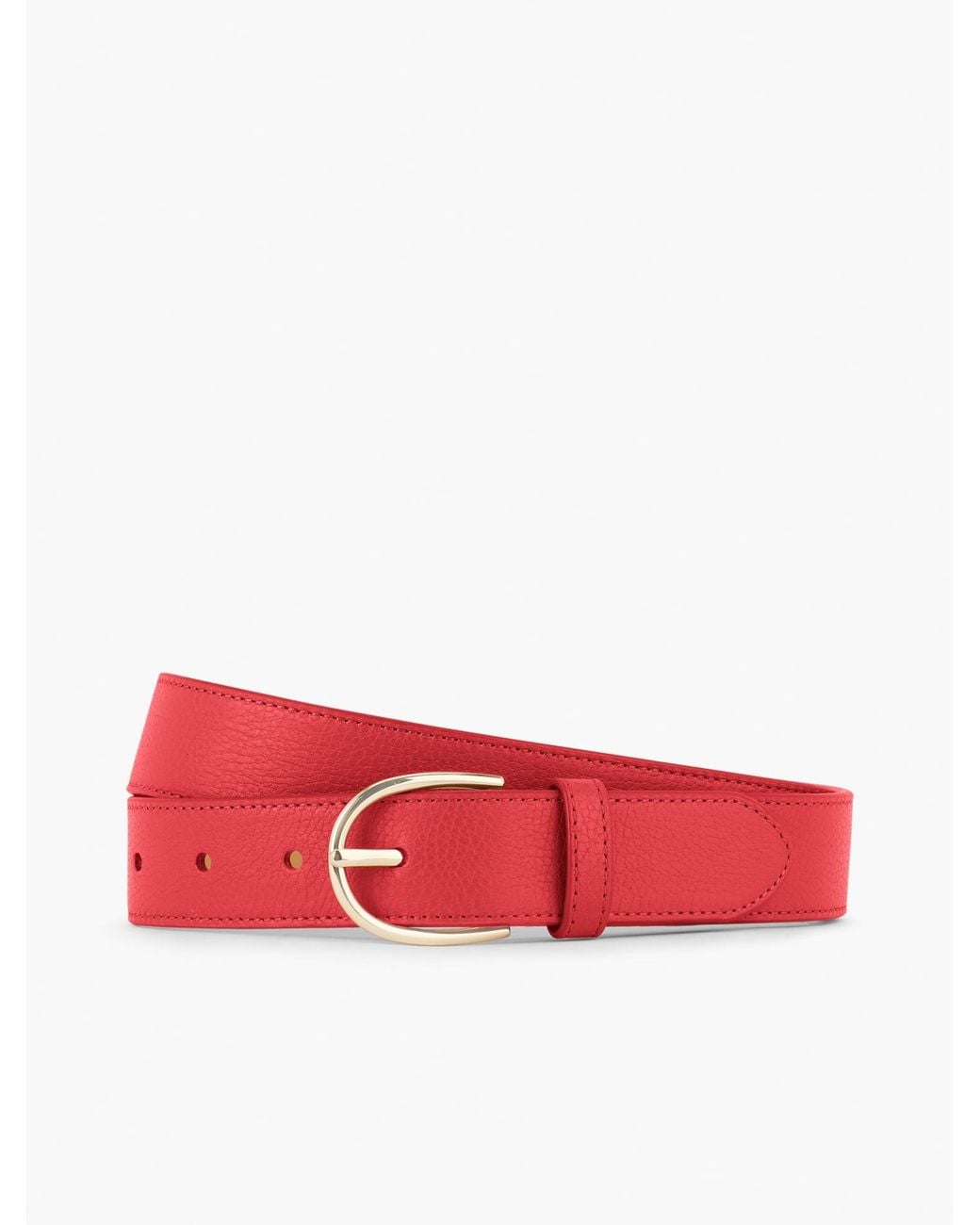 Talbots Red Leather Belt