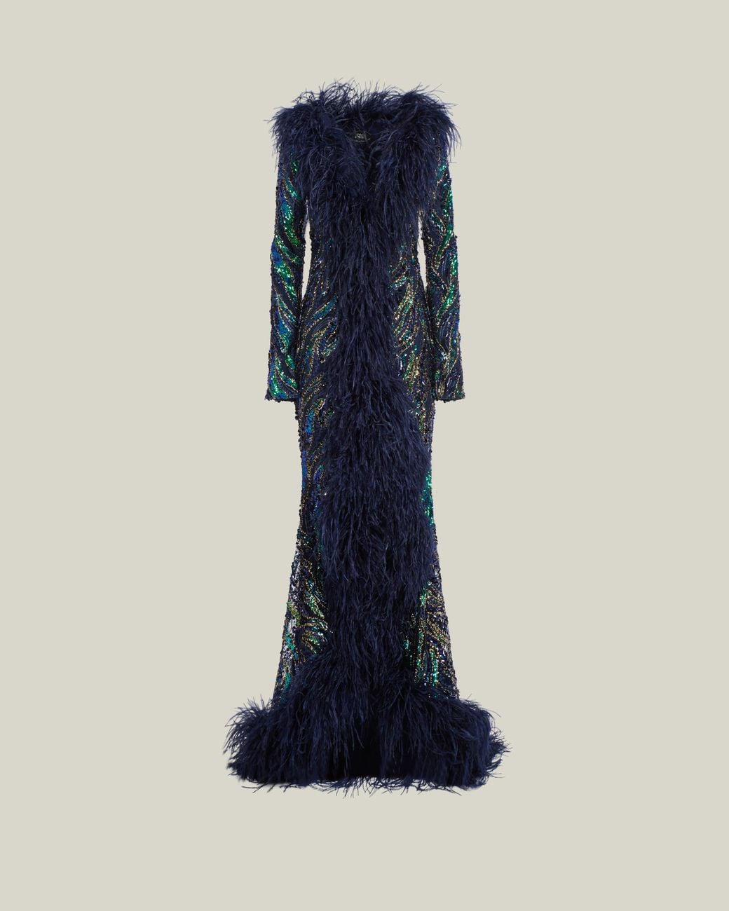 Taller Marmo Blue Hollywood Disco Gown