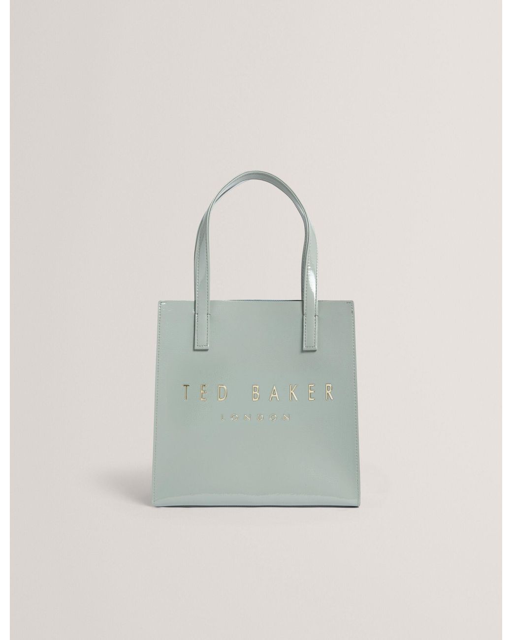 Ted Baker Blue Crinion Crinkle Texture Small Icon Tote Bag