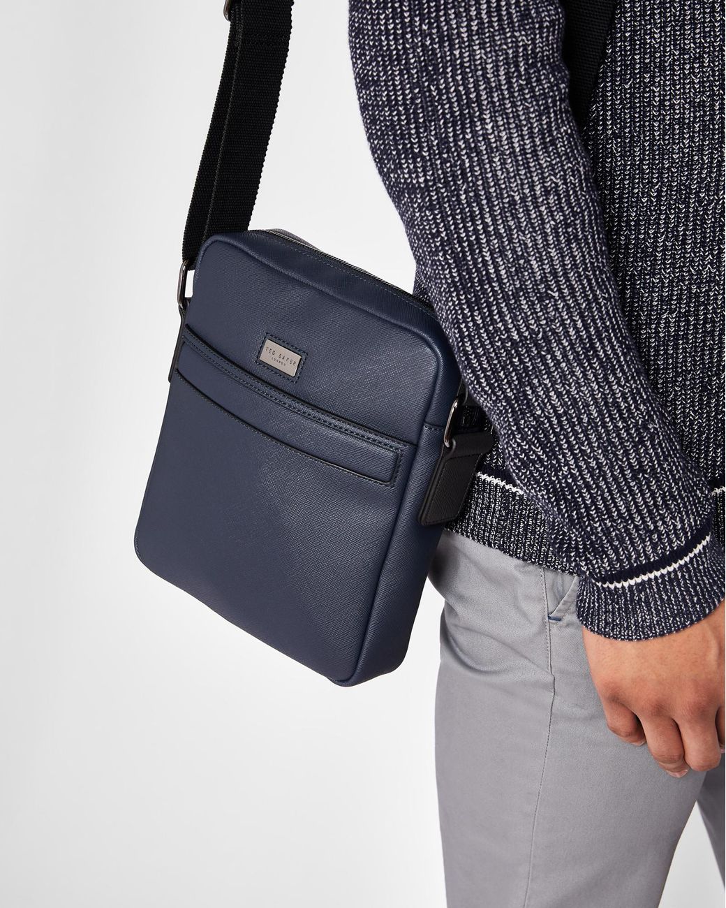 Ted Baker Crossgrain Mini Flight Bag in Blue for Men Lyst Canada