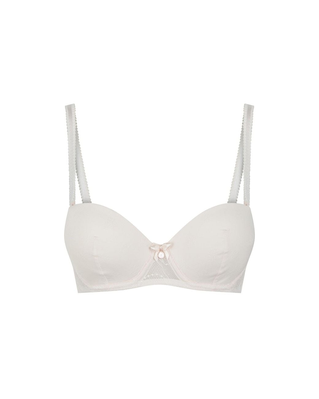Ted Baker White Felicity Lace Panel Multiway Balcony Bra