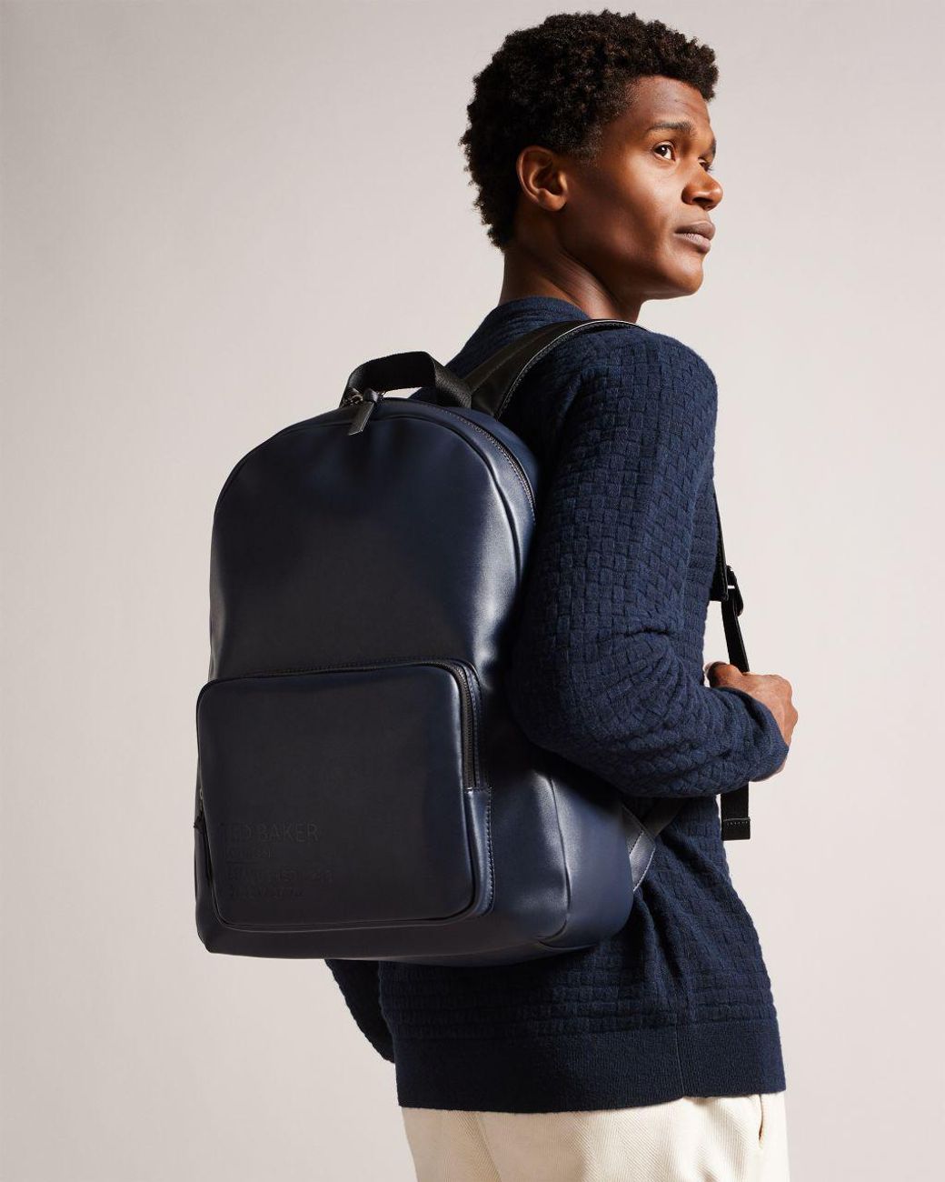 Ted Baker Recycled Pu Backpack in Blue for Men | Lyst Canada
