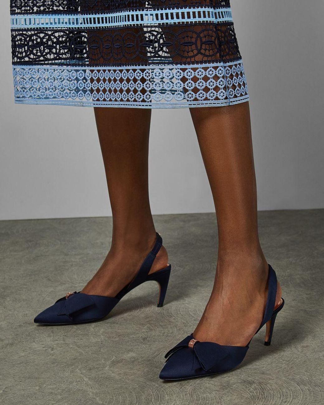 Ted Baker Bow Detail Sling Back Court 