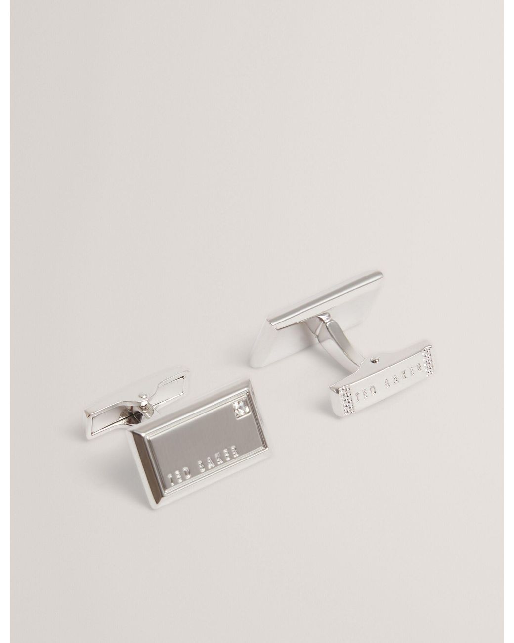 Ted Baker Natural Cuffli Crystal Detail Cufflink for men