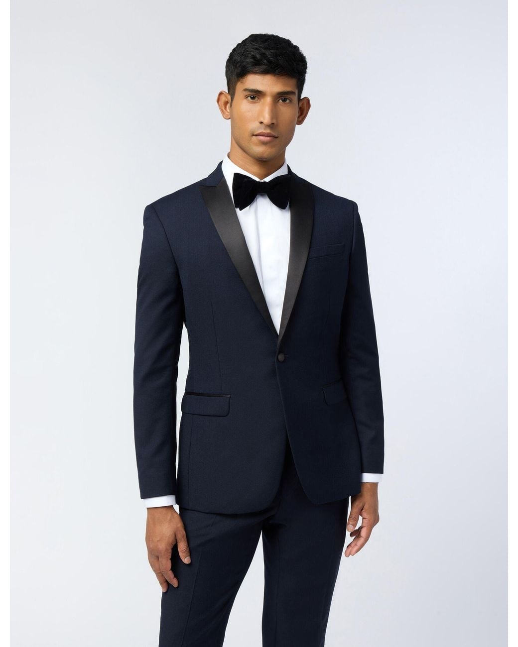 Ted Baker Blue Galenj Wool Rich Slim Fit Tuxedo Jacket for men