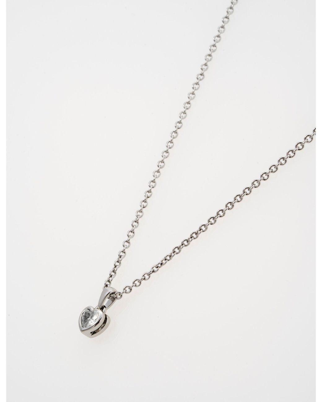 Ted Baker Natural Harlows Mini Crystal Heart Pendant Necklace