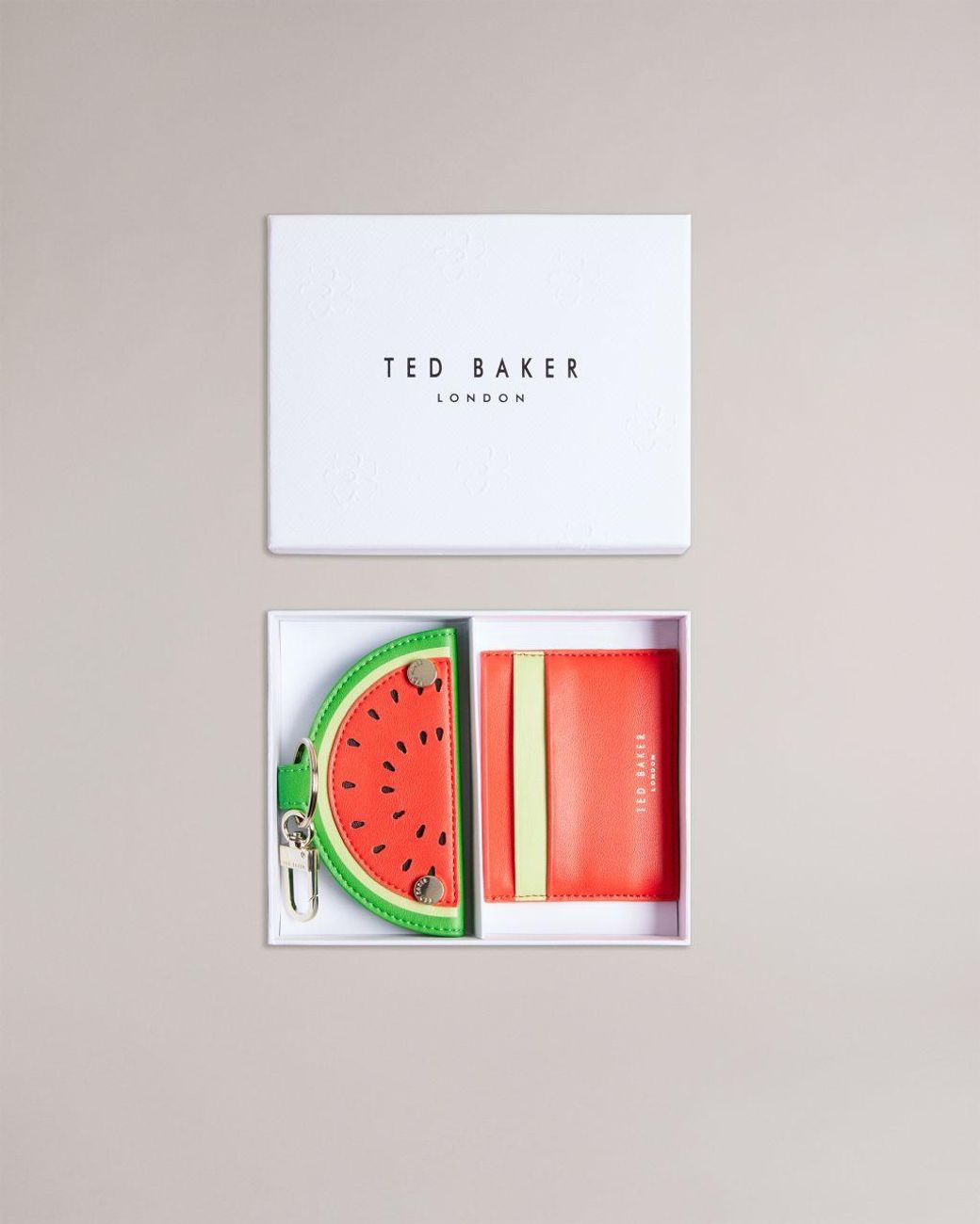 Ted Baker Watermelon Keyring And Card Holder in White | Lyst