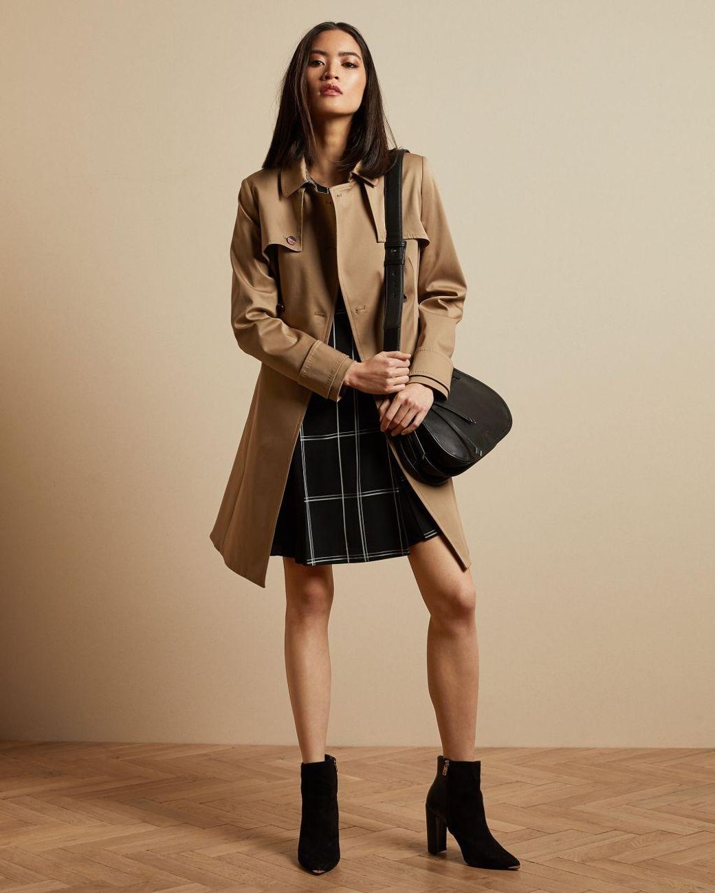 Ted Baker Trenchcoat Aus Baumwolle In A-linie | Lyst DE