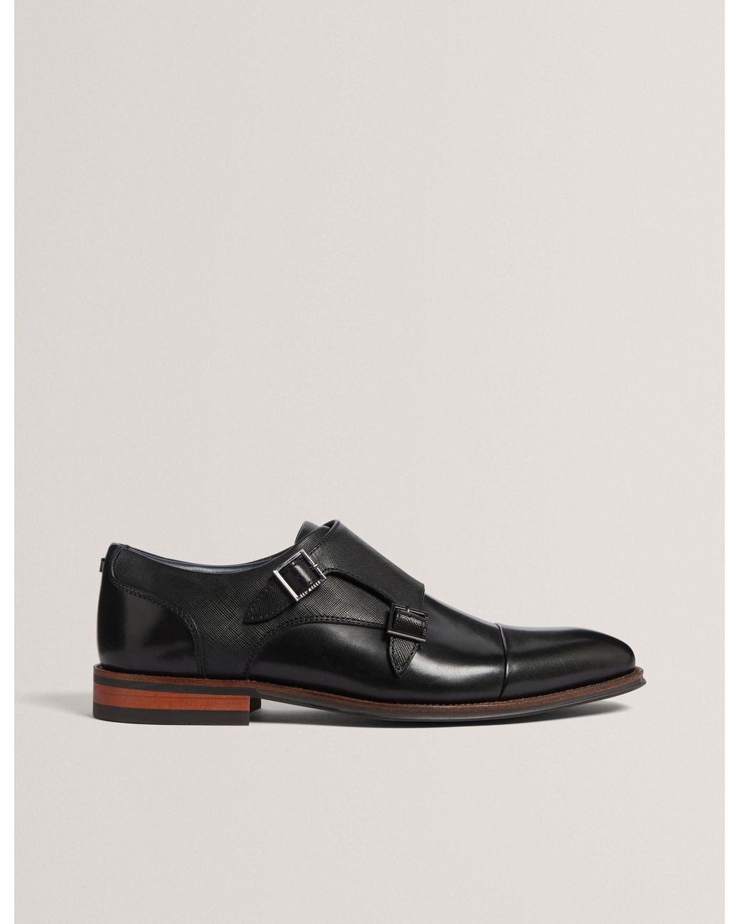 Ted Baker Black Double Monk Strap Formal Shoes for men