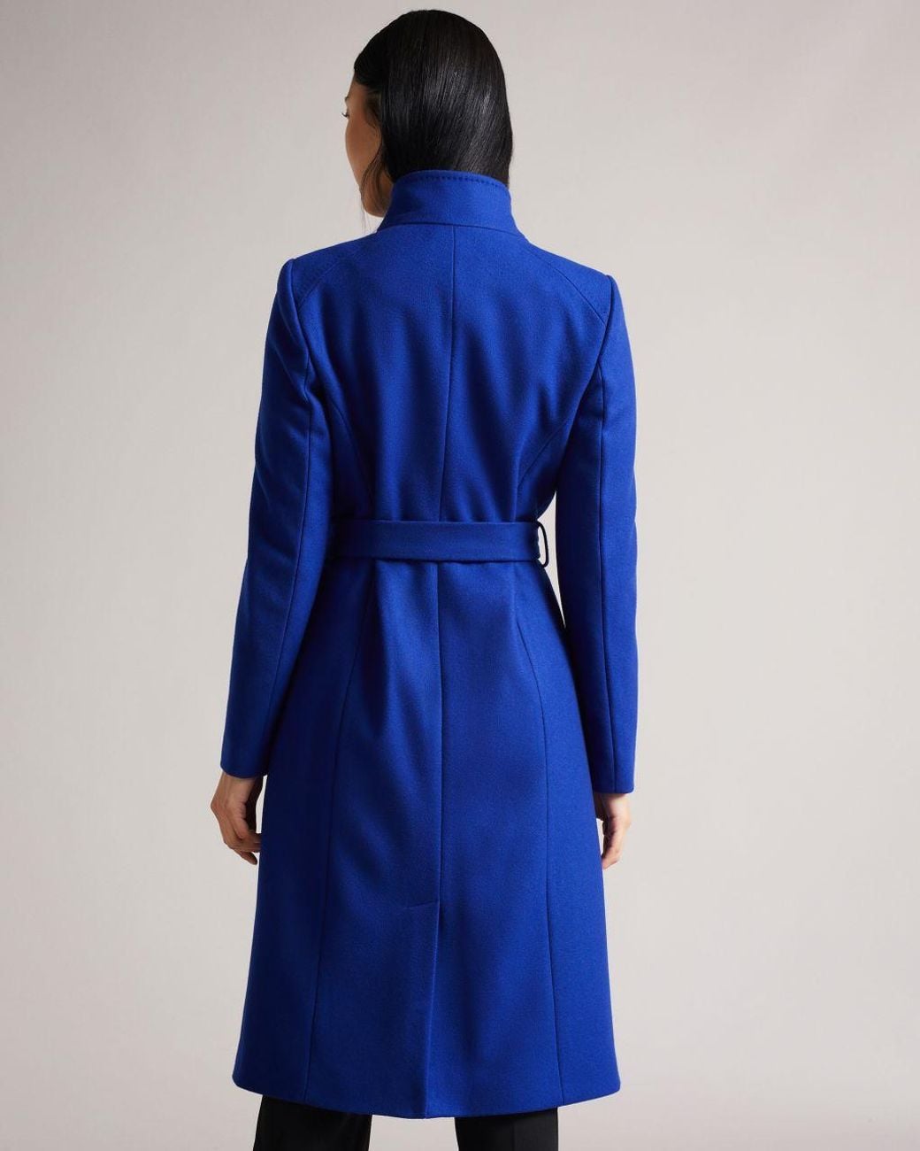 ted baker blue wool coat