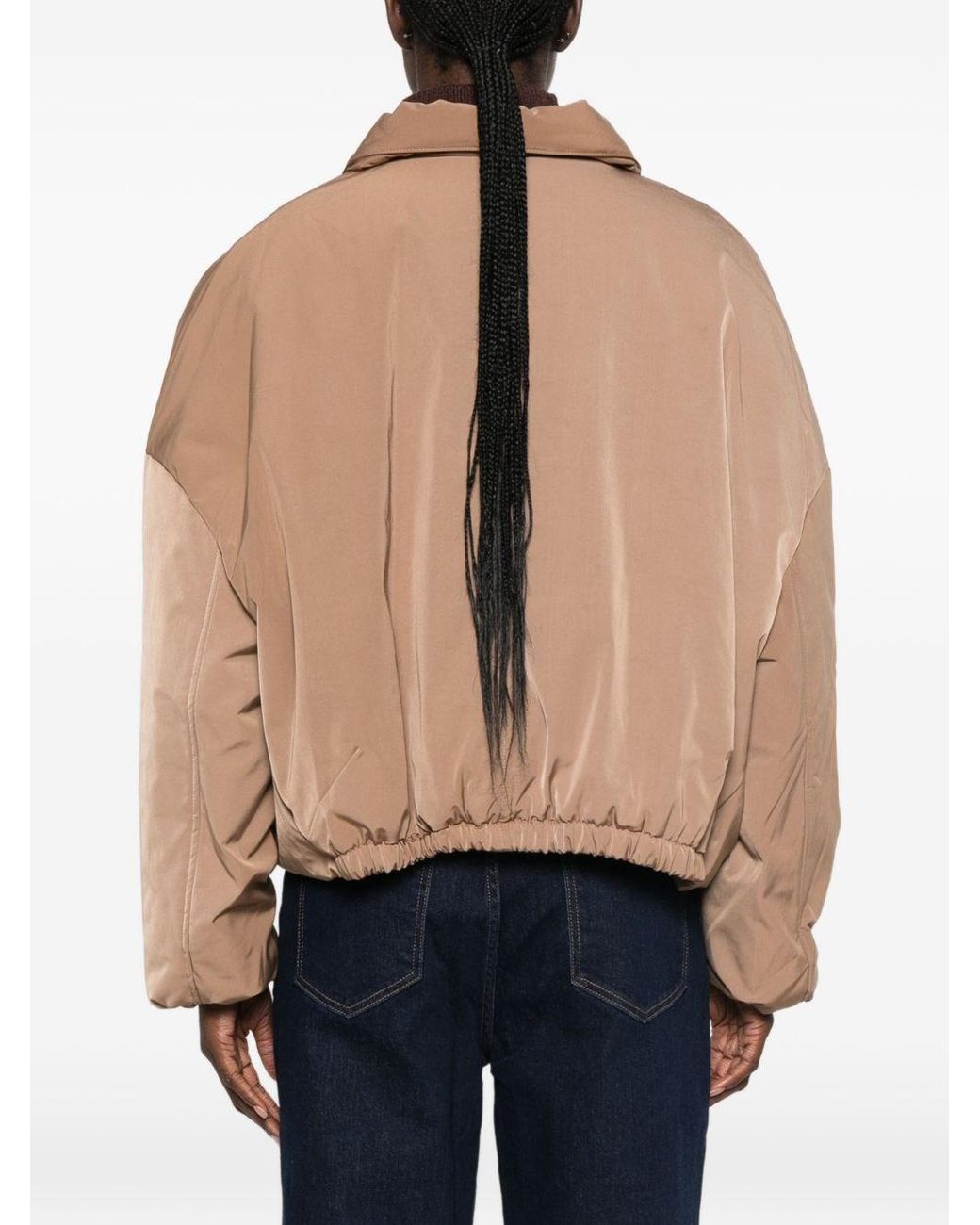 SOSUE Natural Drawstring Short Jacket