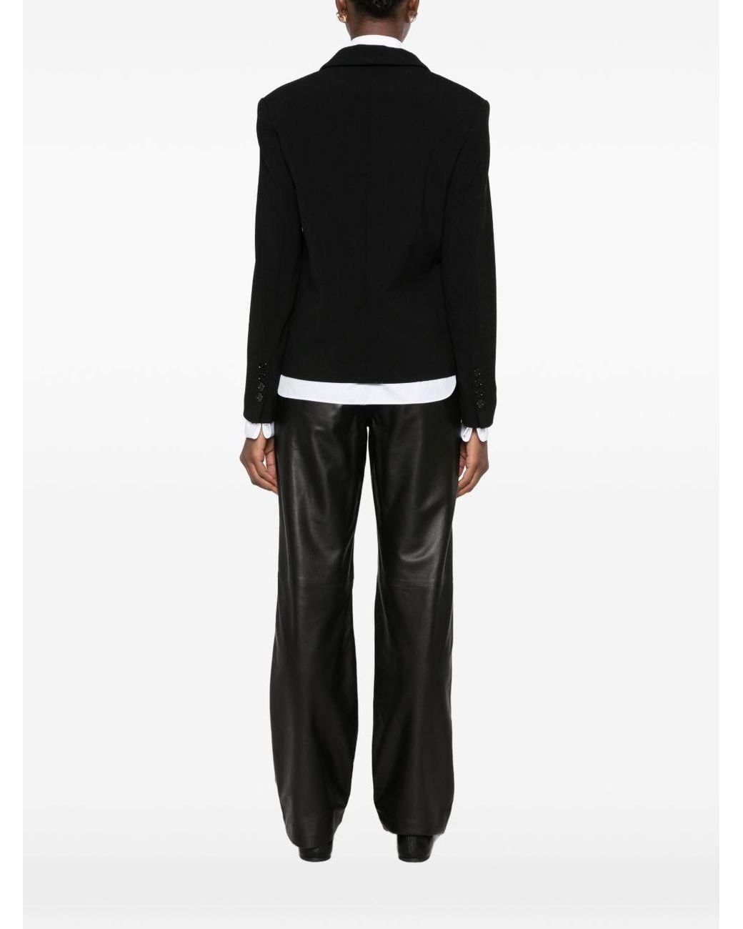 Totême Black Wool Blend Blazer Jacket