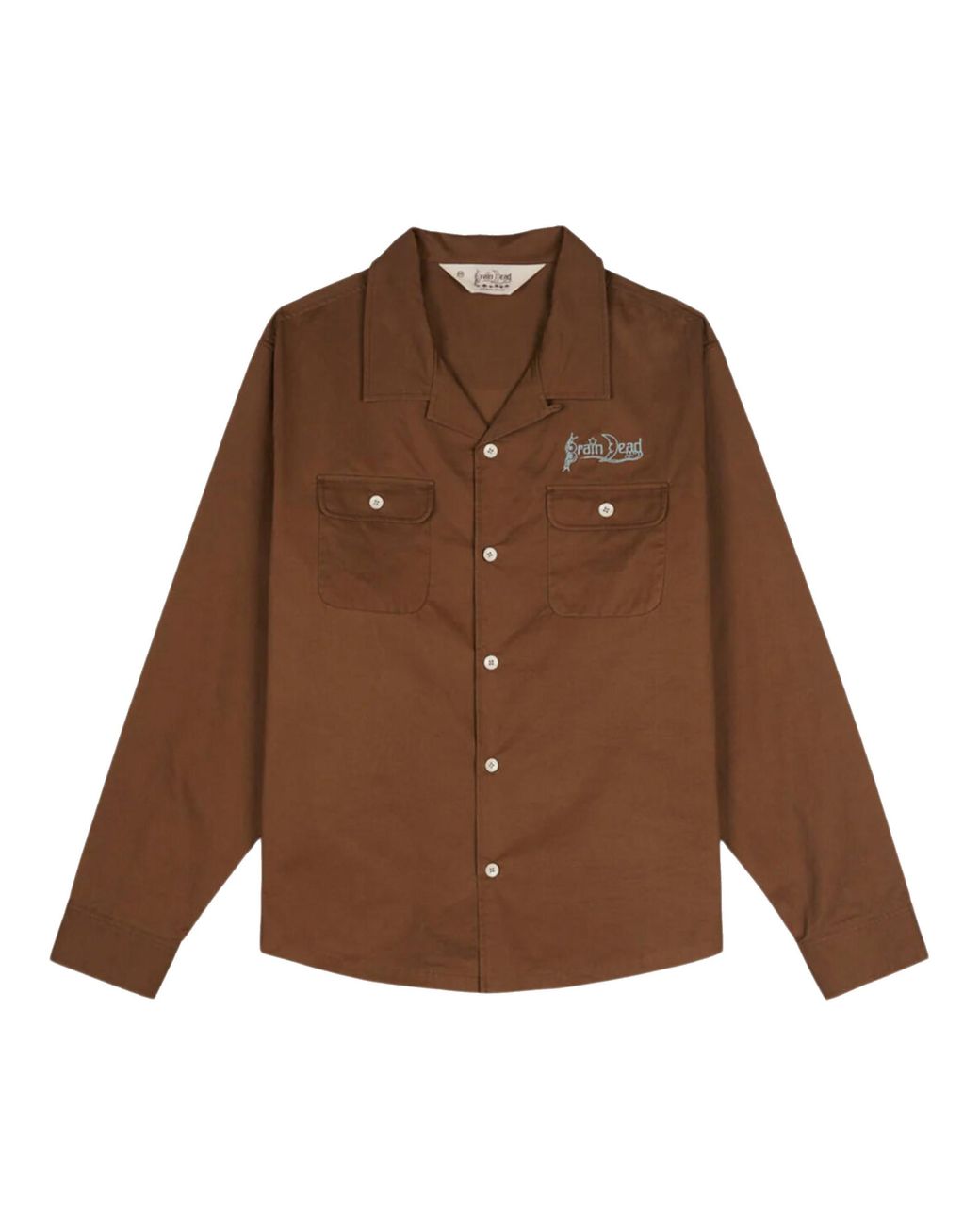 Brain Dead Brown Logo Shirt for men