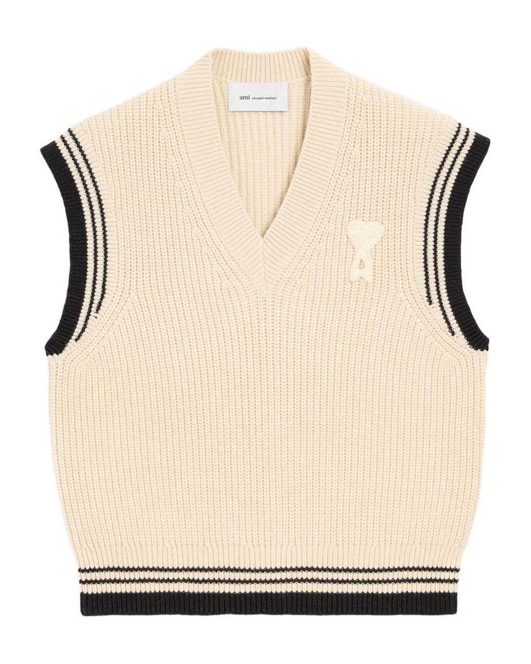 AMI Natural Ami De Coeur Vest for men