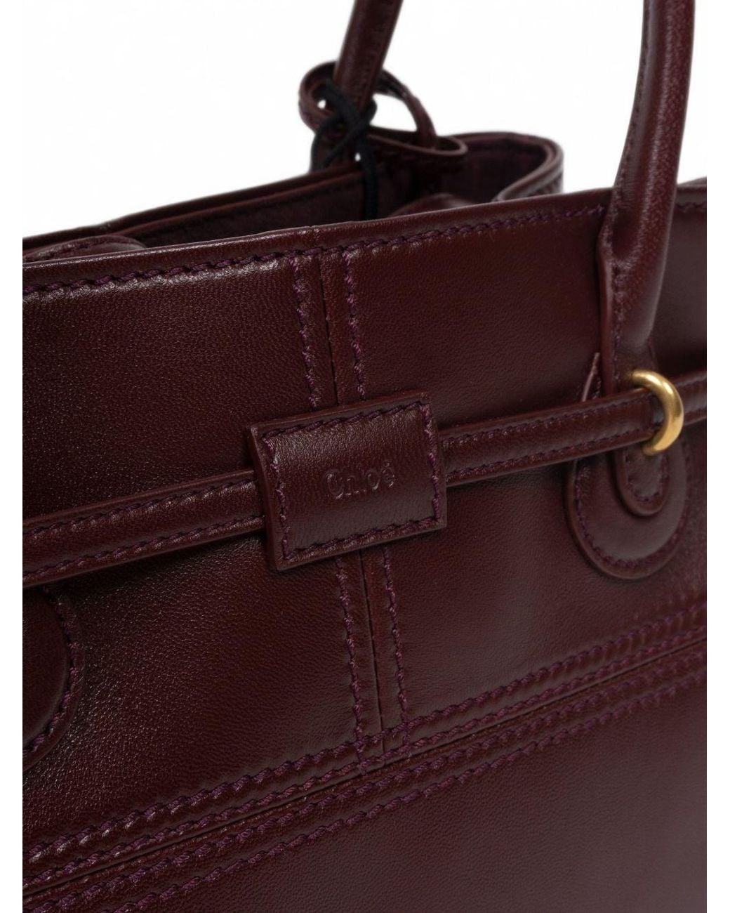 Chloé Purple Paddington Sling Leather Handbag