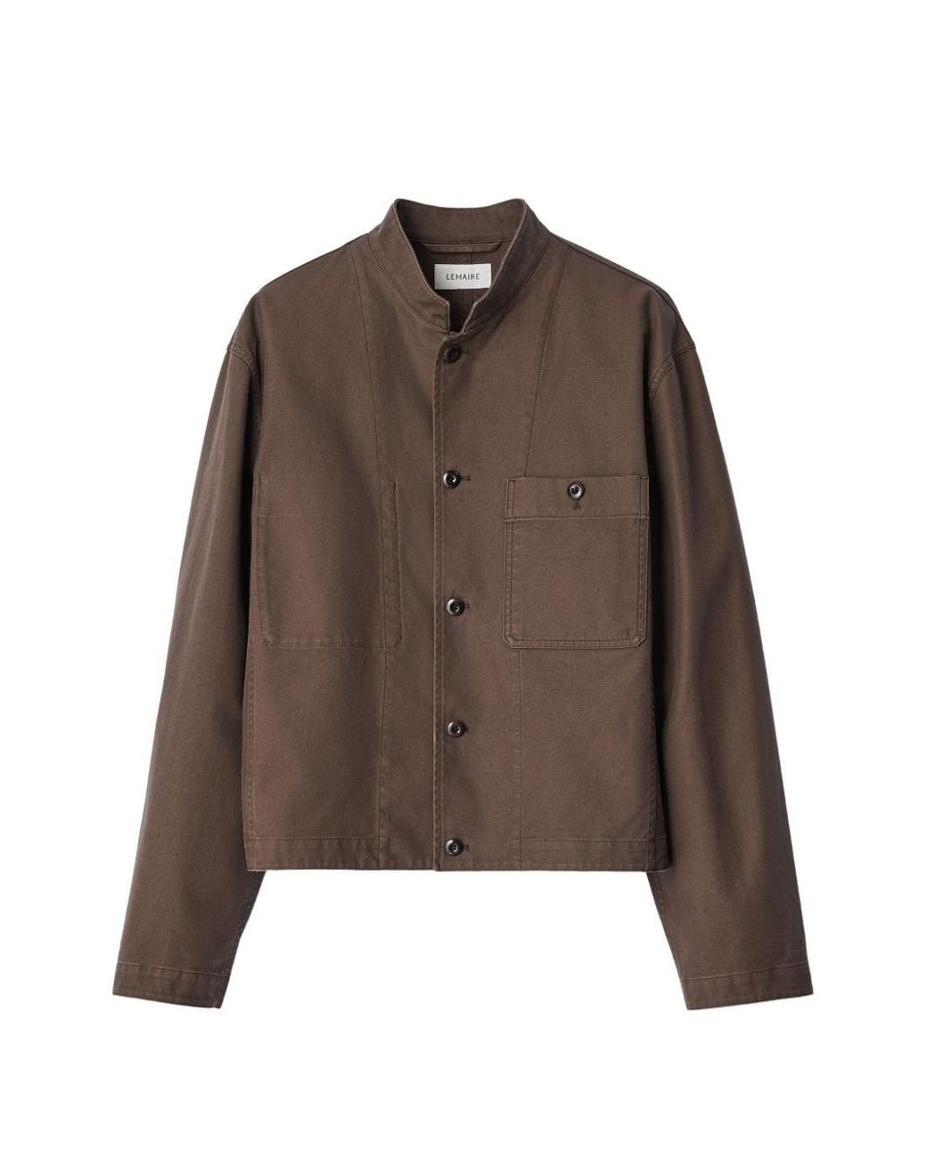 Lemaire Brown Suede Leather Jacket for men