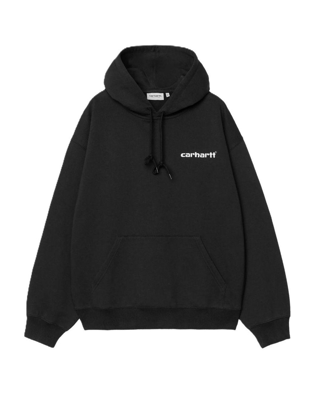 Carhartt Black Logo Cotton Hoodie for men