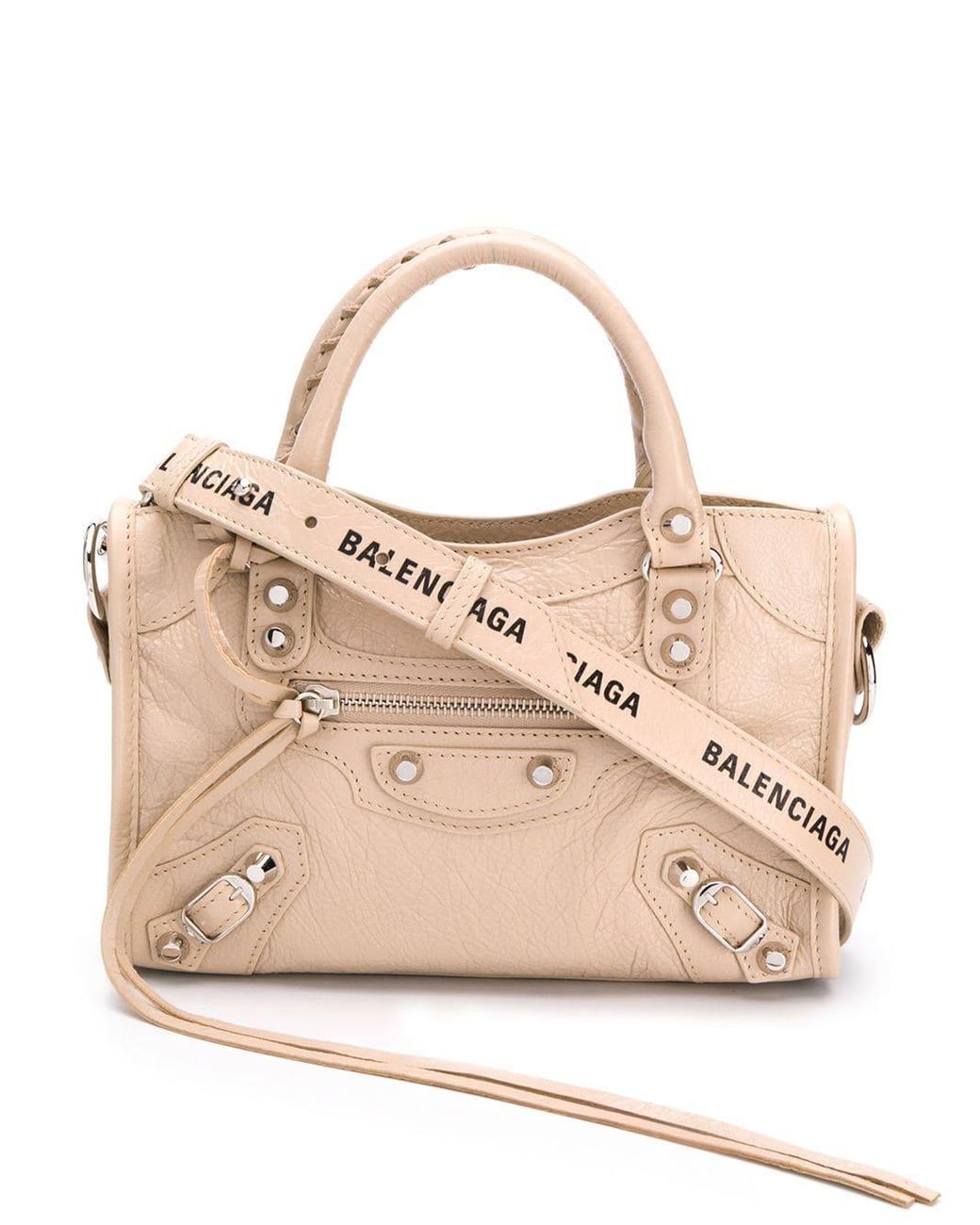 Balenciaga Mini City Bag in Natural | Lyst