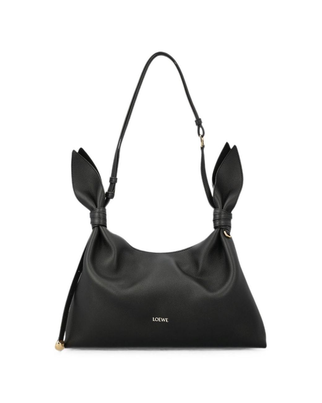 Loewe Black Scarf Medium Leather Shoulder Bag