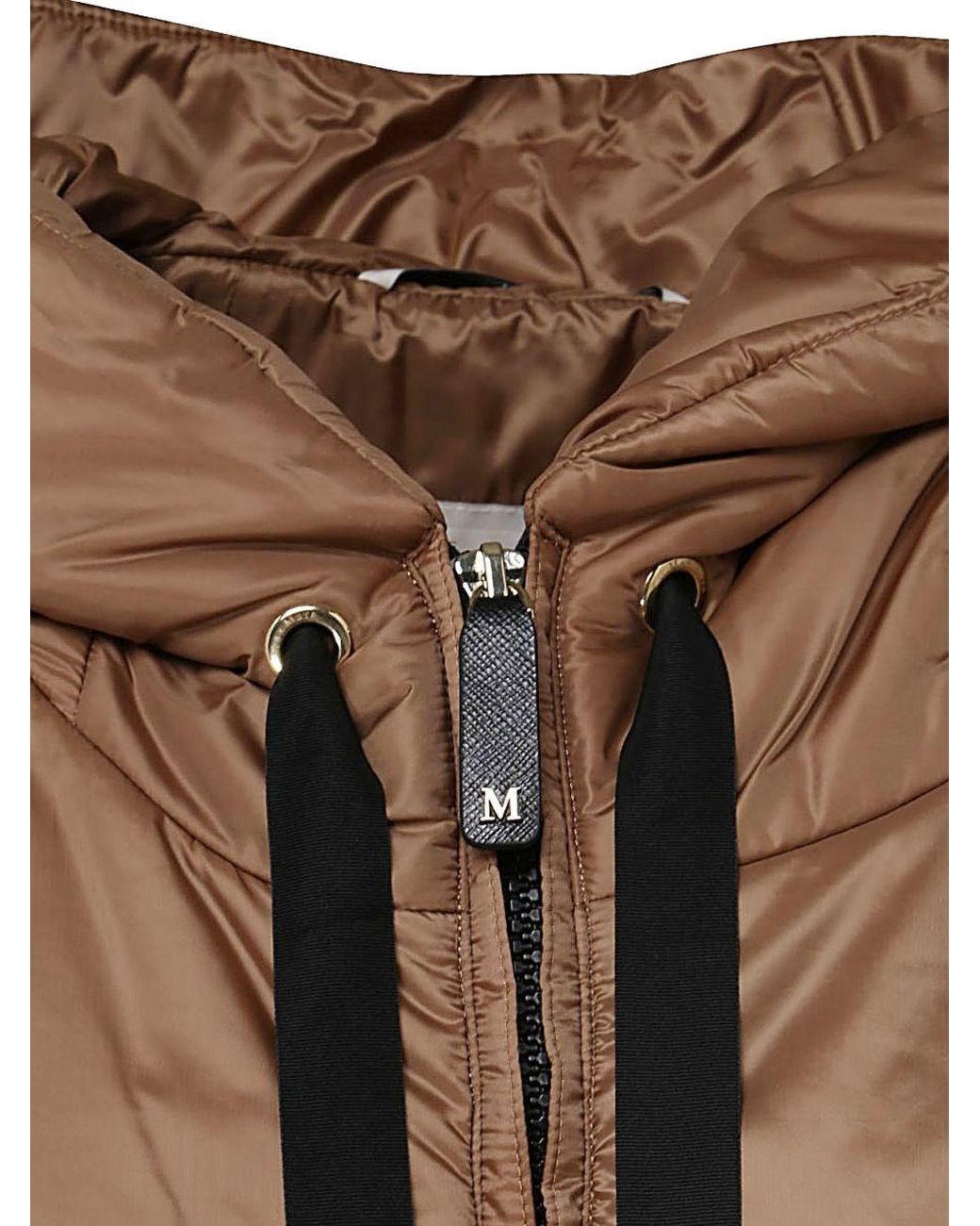 Max Mara Brown Padded Down Vest